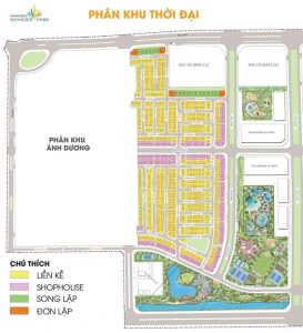 Mặt bằng phân khu Thời Đại - Vinhomes Đan Phượng